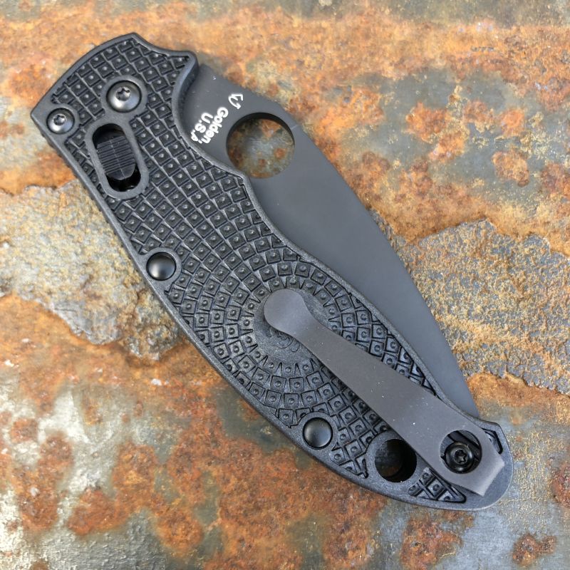 Spyderco Manix 2 LW Black FRCP Scales Black CTS-BD1 Blade Folding Knife